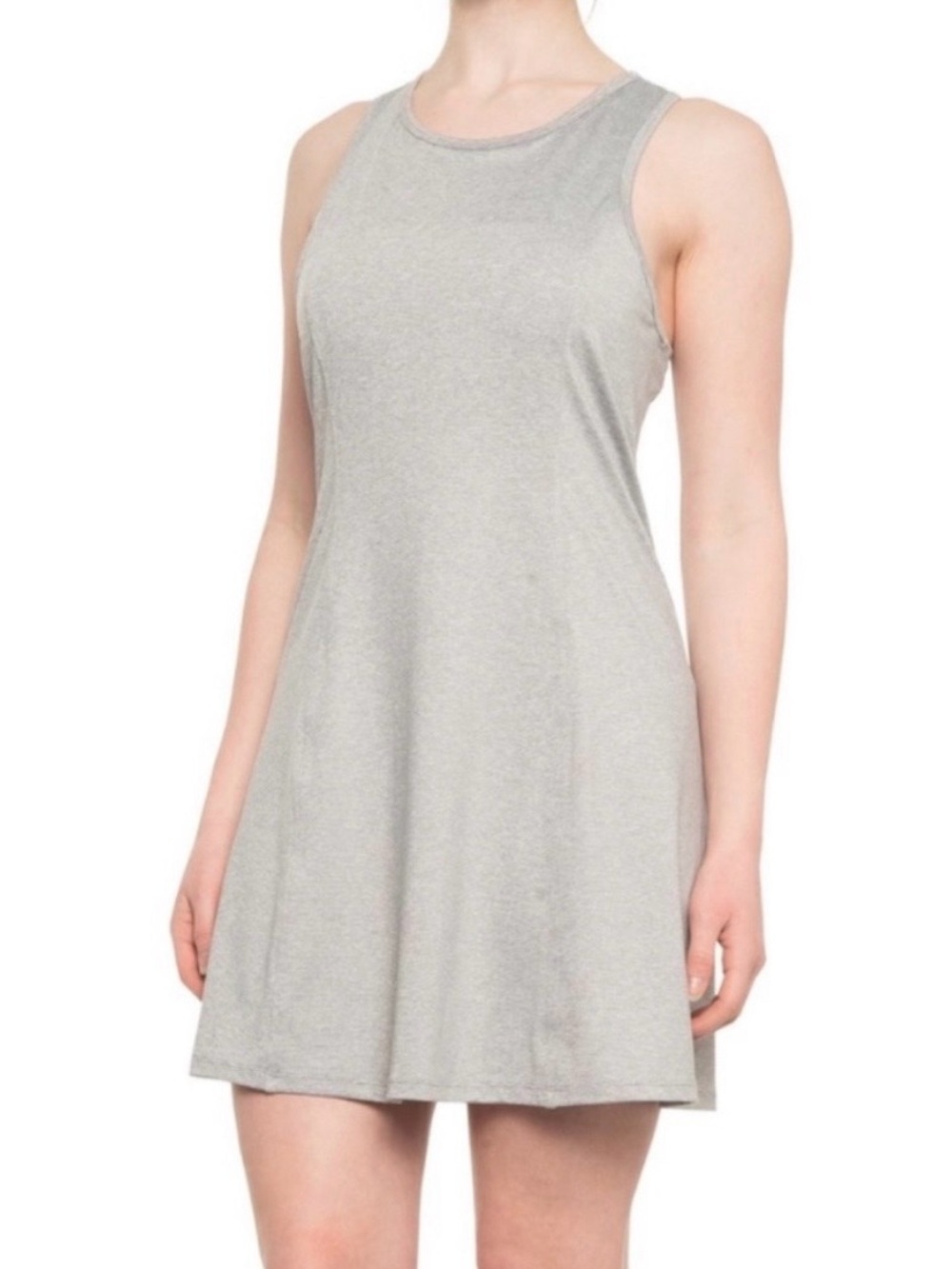 Harmony + Balance Sleeveless Grey Swing Dress